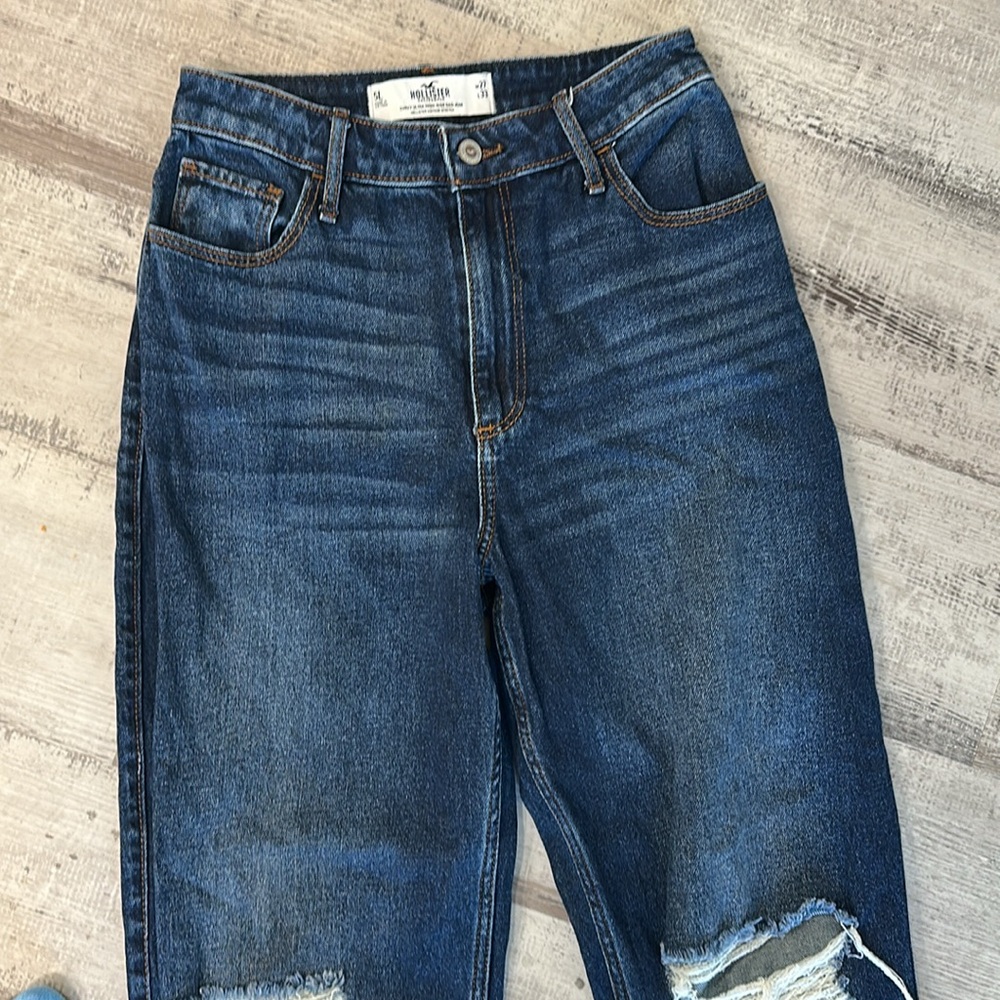 Hollister Curvy Ultra High Rise Dad Jean Vintage Stretch Women’s size 27 - Picture 2 of 6